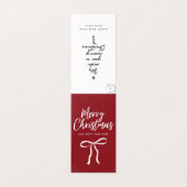 Merry Christmas Greeting Card Red Design (外部フラット)