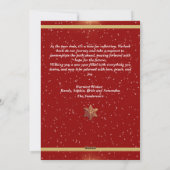 Merry Christmas Greetings: Gold, Red & Silver  Hol シーズンカード (裏面)