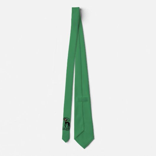 Merry Christmas Greyhound Reindeer  ネクタイ (裏面)