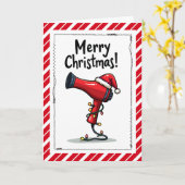 Merry Christmas Hair Dresser Stylist Card カード (黄色い花)