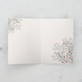 Merry Christmas hand drawn mistletoe  カード (内部)