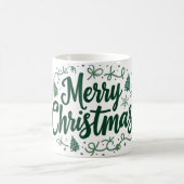 Merry Christmas Hand Lettering Mug コーヒーマグカップ (中央)