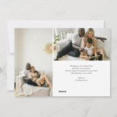 Merry Christmas Handwritten Script 7 Photo シーズンカード (裏面)