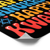 Merry Christmas Happy Hanukkah Kwanzaa Quote  ポスター (角)