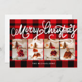 MERRY CHRISTMAS Happy Holidaysあなたの写真を追加 (正面/裏面)