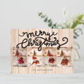 MERRY CHRISTMAS Happy Holidaysあなたの写真を追加 (スタンド正面)