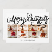 MERRY CHRISTMAS Happy Holidaysあなたの写真を追加 (正面/裏面)