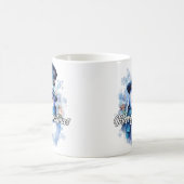 Merry Christmas Happy Holidays Winter Snowman コーヒーマグカップ (中央)