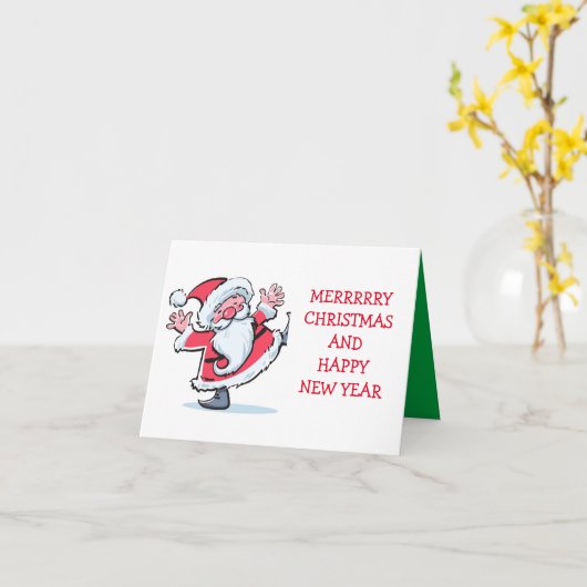 MERRY CHRISTMAS/HAPPY NEW YEAR カード (黄色い花)