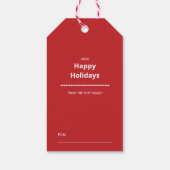 Merry Christmas & Happy New Year  ギフトタグ (裏面)