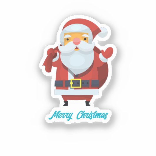 Merry Christmas & Happy New Year シール (正面)