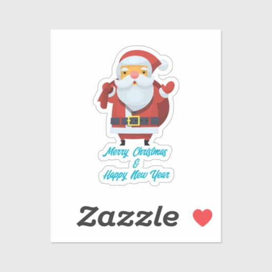 Merry Christmas & Happy New Year シール (シート)