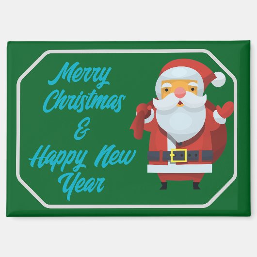 Merry Christmas & Happy New Year マグネット (正面)