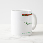 Merry Christmas Happy New Year 2026 Reindeer ジャンボコーヒーマグカップ (正面右)