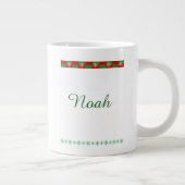Merry Christmas Happy New Year 2026 Reindeer ジャンボコーヒーマグカップ (右)