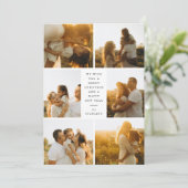 Merry Christmas & Happy New Year 6 Photo Collage シーズンカード (スタンド正面)