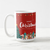 🎄 Merry Christmas & Happy New Year – A Magical Wi コーヒーマグカップ (左)