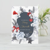 Merry Christmas happy new year card サンキューカード (スタンド正面)