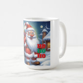 Merry Christmas Happy New Year Holiday Season コーヒーマグカップ (正面右)