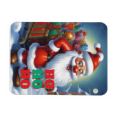 Merry Christmas Happy New Year Holiday Season Card マグネット (横)