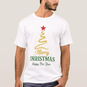🎄 Merry Christmas & Happy New Year Men’s Basic T- Tシャツ (正面)