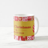 Merry Christmas & Happy New Year Mug コーヒーマグカップ (正面右)