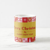 Merry Christmas & Happy New Year Mug コーヒーマグカップ (中央)