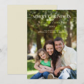 Merry Christmas Happy New Year Script Custom Photo (正面/裏面)