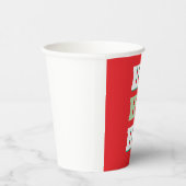 Merry Christmas HoHoHo Party Minimalist Plain 紙コップ (右)