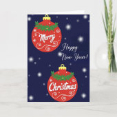 Merry Christmas Holiday Card カード (正面)
