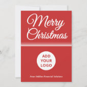 Merry Christmas Holiday Card with Logo シーズンカード (正面)