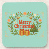 Merry Christmas Holiday Coasters (Set of 6) コースター (正面)