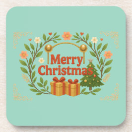 Merry Christmas Holiday Coasters (Set of 6) コースター