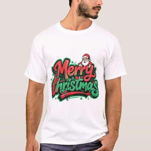 Merry Christmas Holiday Design Tシャツ (正面)