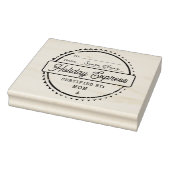 Merry Christmas Holiday Express Mail To From ラバースタンプ (スタンプ)