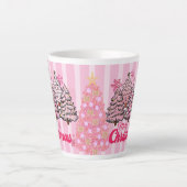 Merry Christmas  holiday gift カフェラテマグ (正面)