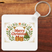 Merry Christmas Holiday Keychain キーホルダー (裏面)