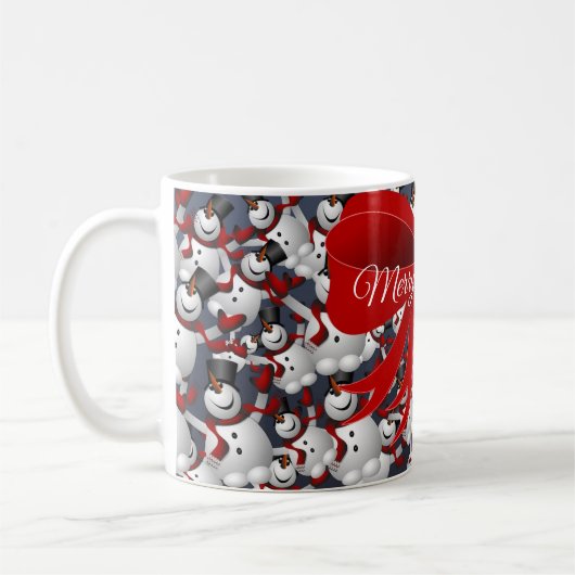 Merry Christmas holiday Mug  コーヒーマグカップ (左)