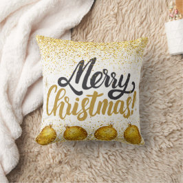 Merry Christmas Holiday Party Glitter クッション