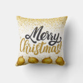 Merry Christmas Holiday Party Glitter クッション (裏面)