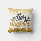 Merry Christmas Holiday Party Glitter クッション (正面)