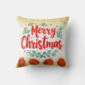 Merry Christmas Holiday Party Glitter クッション (裏面)