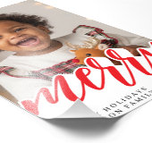 Merry Christmas Holiday Photo フォトプリント (角)