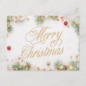 Merry Christmas- Holiday Postcard シーズンポストカード (正面)