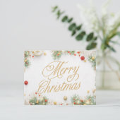 Merry Christmas- Holiday Postcard シーズンポストカード (スタンド正面)