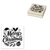 Merry Christmas Holiday Rubber Stamp ラバースタンプ (押印)