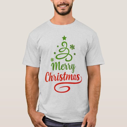 🎄 Merry Christmas Holiday Tee – Customizable Free Tシャツ (正面)
