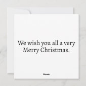 Merry Christmas Holiday Wreath シーズンカード (裏面)