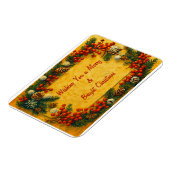 Merry Christmas Holly マグネット (左側)