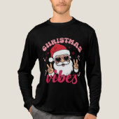 Merry Christmas-Holly Jolly Vibes トライブレンドＴシャツ (正面)